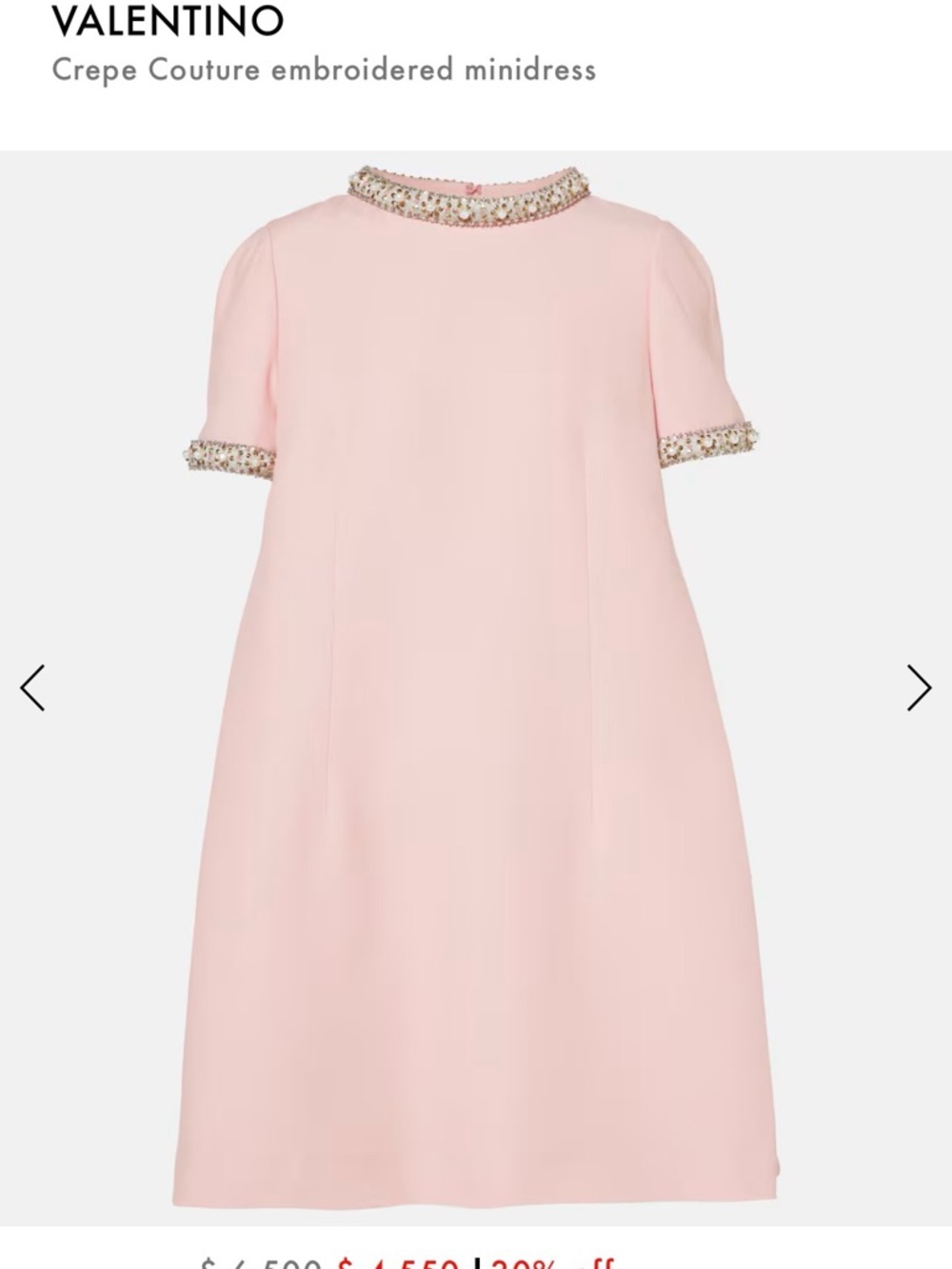 Valentino Embellished Crepe Couture Dress